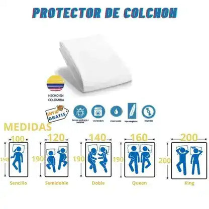 PROTECTOR ANTIFLUIDOS PARA COLCHON