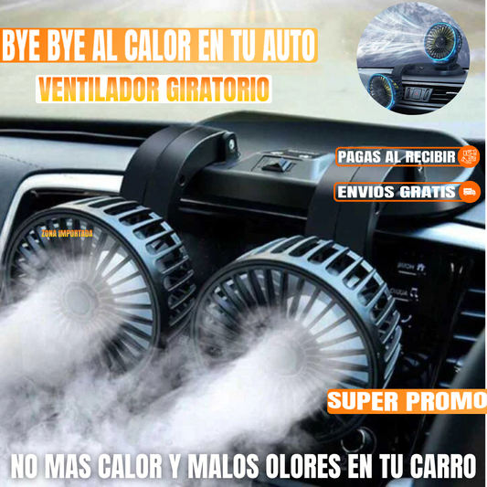 AIRFRESH VENTILADOR DOBLE PARA AUTOS