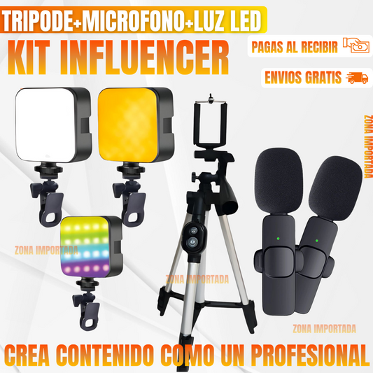 KIT INFLUENCER| GRABA TU CONTENIDO COMO TODO UN PROFESIONAL