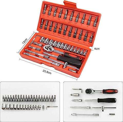 KIT DE HERRAMIENTAS PROFESIONALES DE 46 PIEZAS